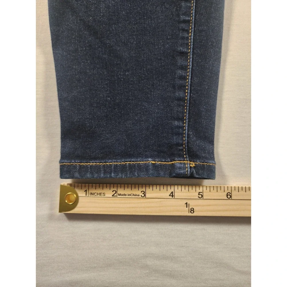 Torrid Super Soft Jegging Dark Wash Triple Button Skinny Jeans 24XT 14873502 - Picture 4 of 9